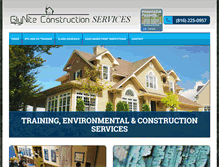 Tablet Screenshot of glyniteconstruction.com